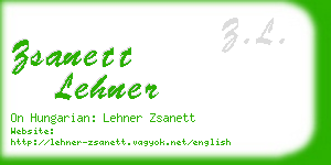 zsanett lehner business card